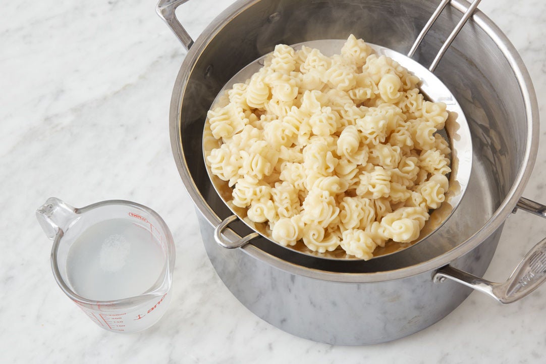 Recipe Fresh Radiatore Pasta & Basil Pesto with Corn & Summer Squash