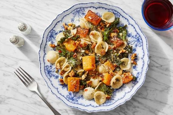 Butternut Squash & Orecchiette with Kale & Brown Butter Walnuts-image