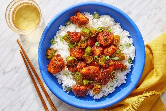 General Tso’s Chicken with Rice & Shishito Peppers-image