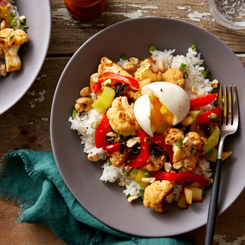 Recipe Sweet & Sour Cauliflower with Bok Choy & Jasmine Rice Blue Apron