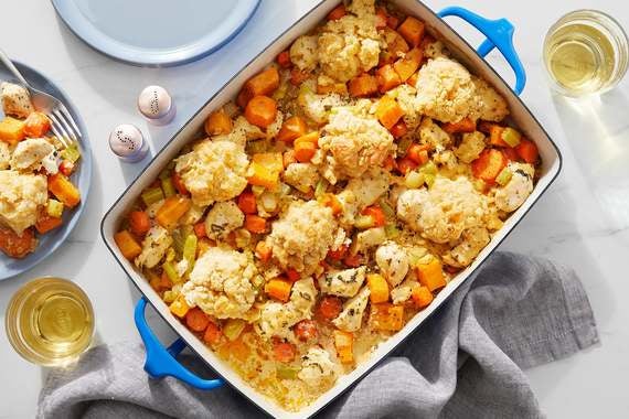 Homestyle Chicken & Biscuit Bake with Butternut Squash & Sage-image