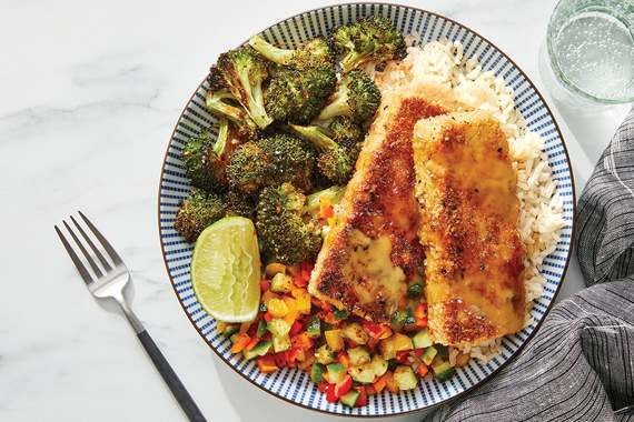 Tofu Katsu & Soy Mayo with Marinated Vegetables & Roasted Broccoli-image