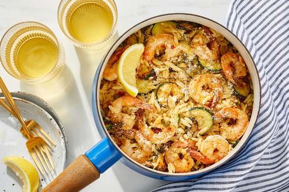 Calabrian Shrimp & Orzo with Zucchini & Parmesan-image
