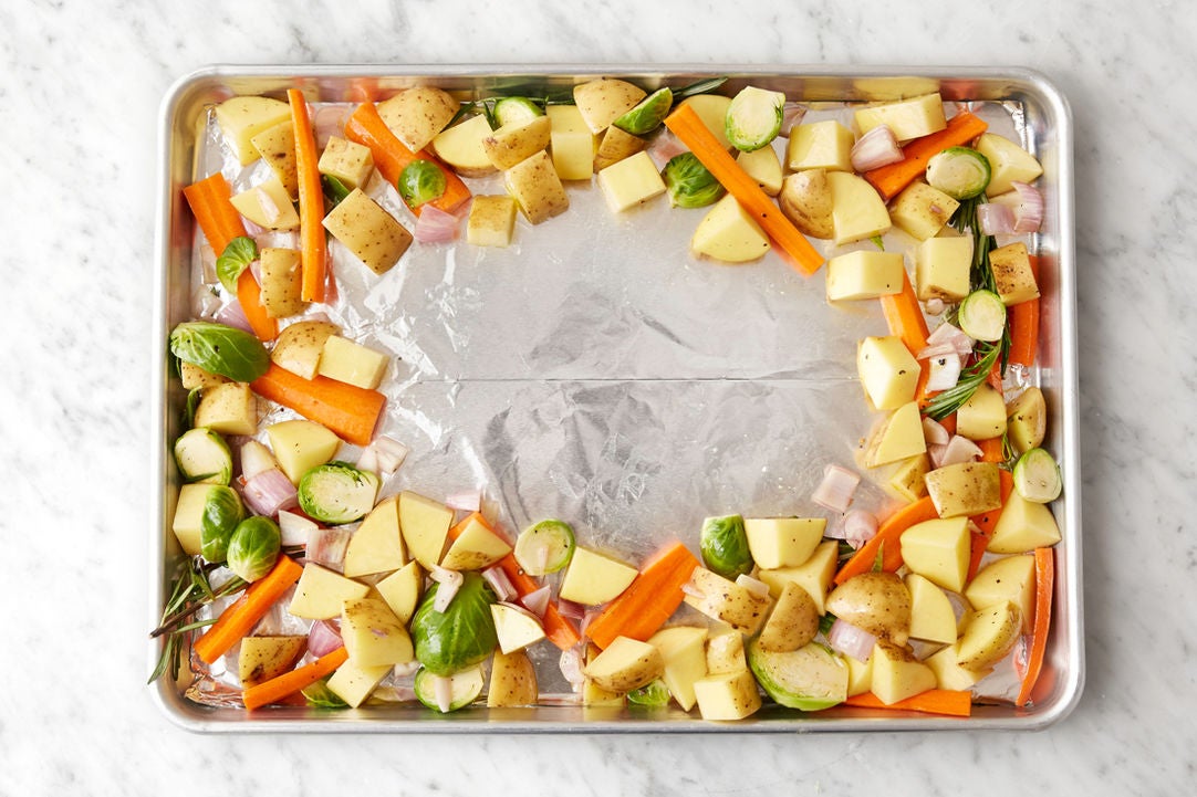 Recipe Sheet Pan Roasted Pork with Fall Vegetables & Maple Mustard