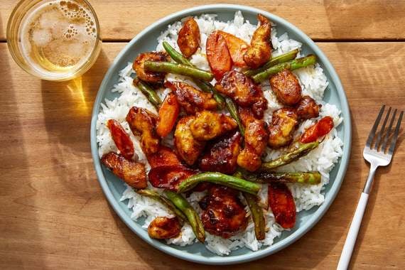 Spicy Chicken Stir-Fry with Carrots & Green Beans-image