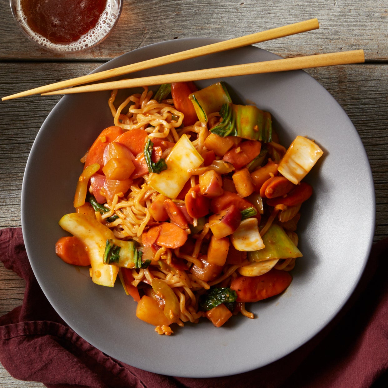 Recipe Vegetable Lo Mein with Bok Choy & Carrots Blue Apron