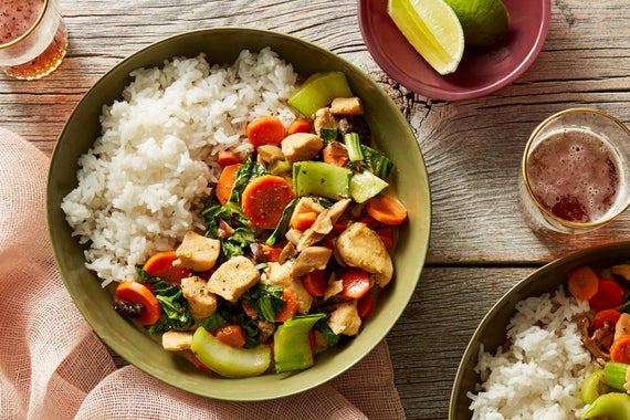 Thai Curry Chicken with Carrots & Bok Choy-image