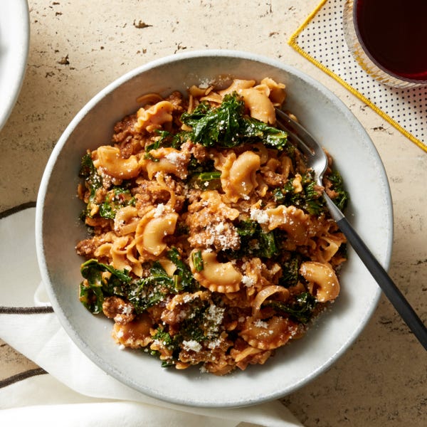 Recipe Beef Ragù & Whole Grain Pasta with Cheddar Cheese Blue Apron