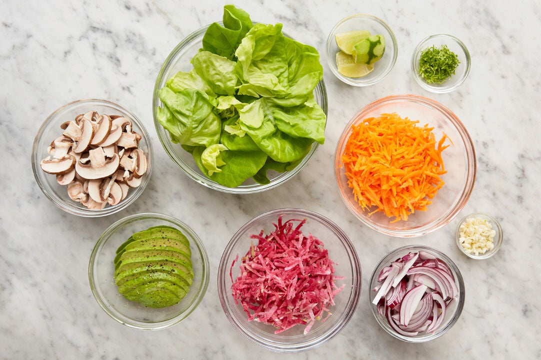 Recipe Togarashi Chicken Lettuce Cups with Avocado Blue Apron