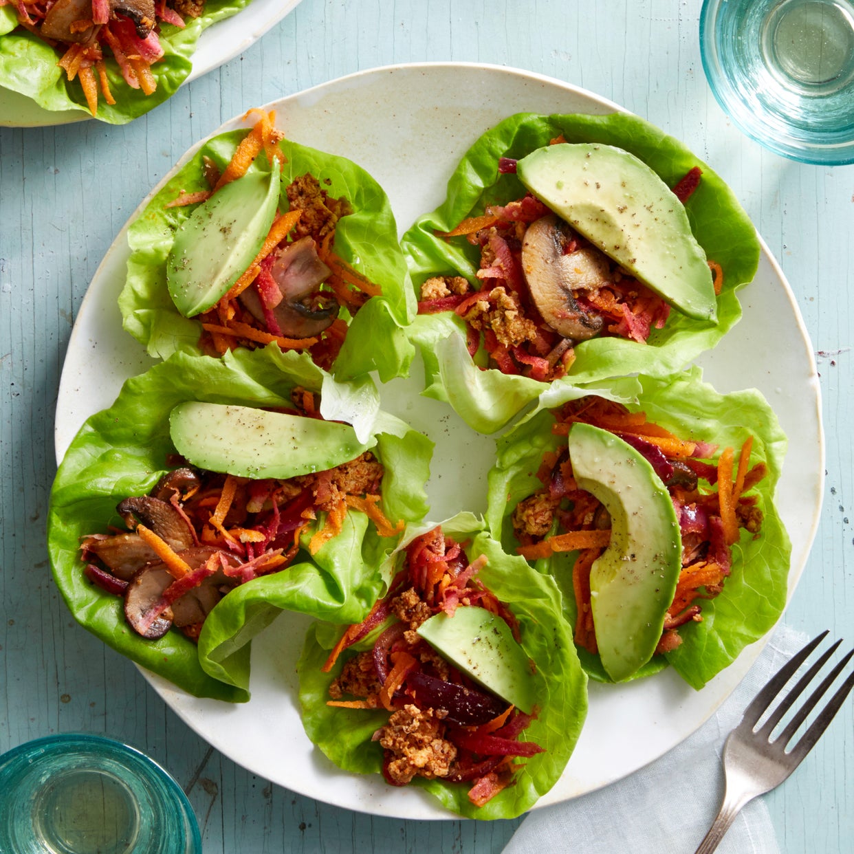 Recipe Togarashi Chicken Lettuce Cups with Avocado Blue Apron