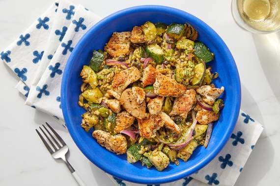 Italian Chicken & Farro Bowl with Pesto-image