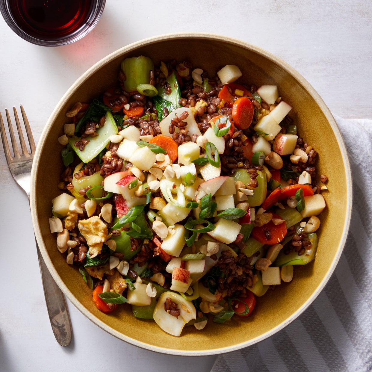 Recipe Purple Barley "Fried Rice" with Marinated Apple Blue Apron