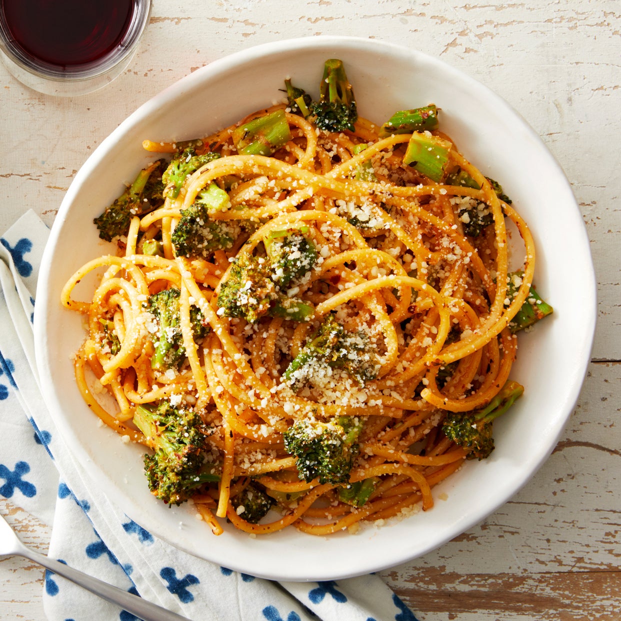 Recipe Quick Bucatini with Broccoli & Pecorino Cheese Blue Apron