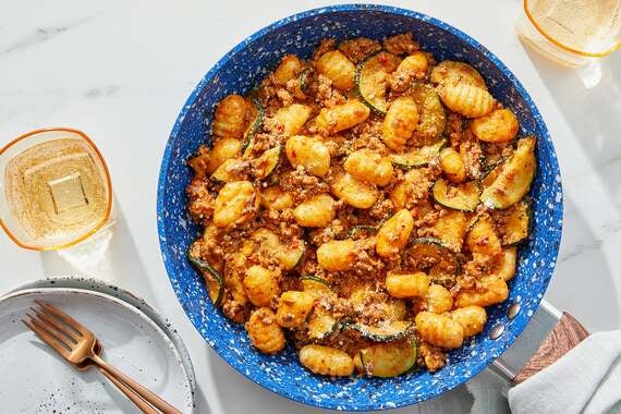 Calabrian Beef & Gnocchi with Zucchini & Romano Cheese-image