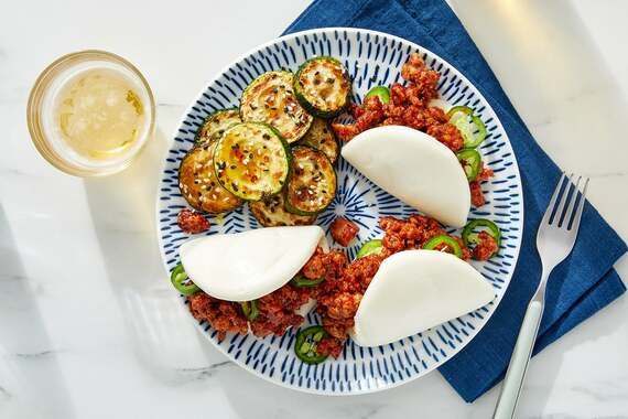 Hoisin Pork Bao with Sesame Zucchini-image