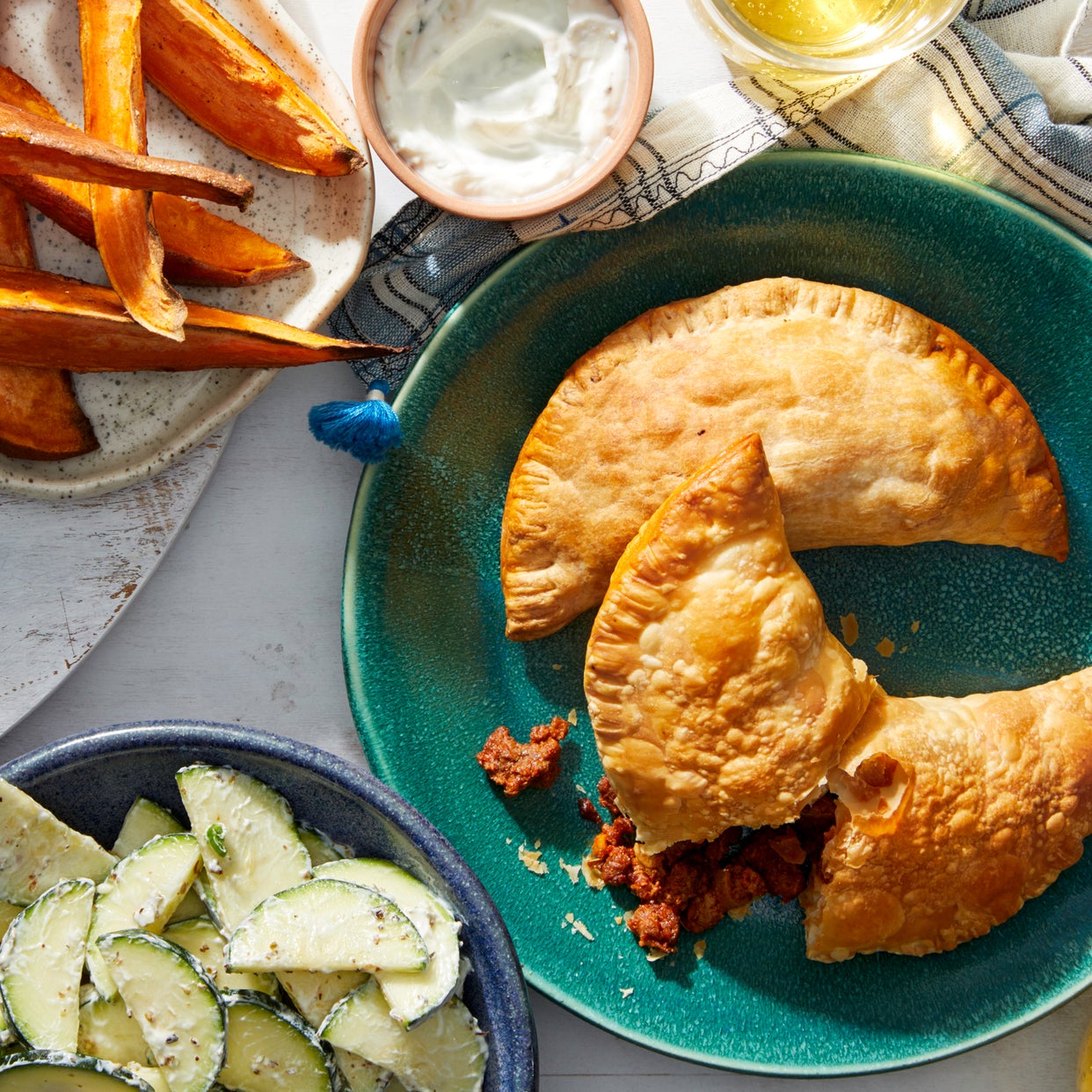 Recipe Buenos Aires Beef Empanadas with Roasted Sweet Potatoes