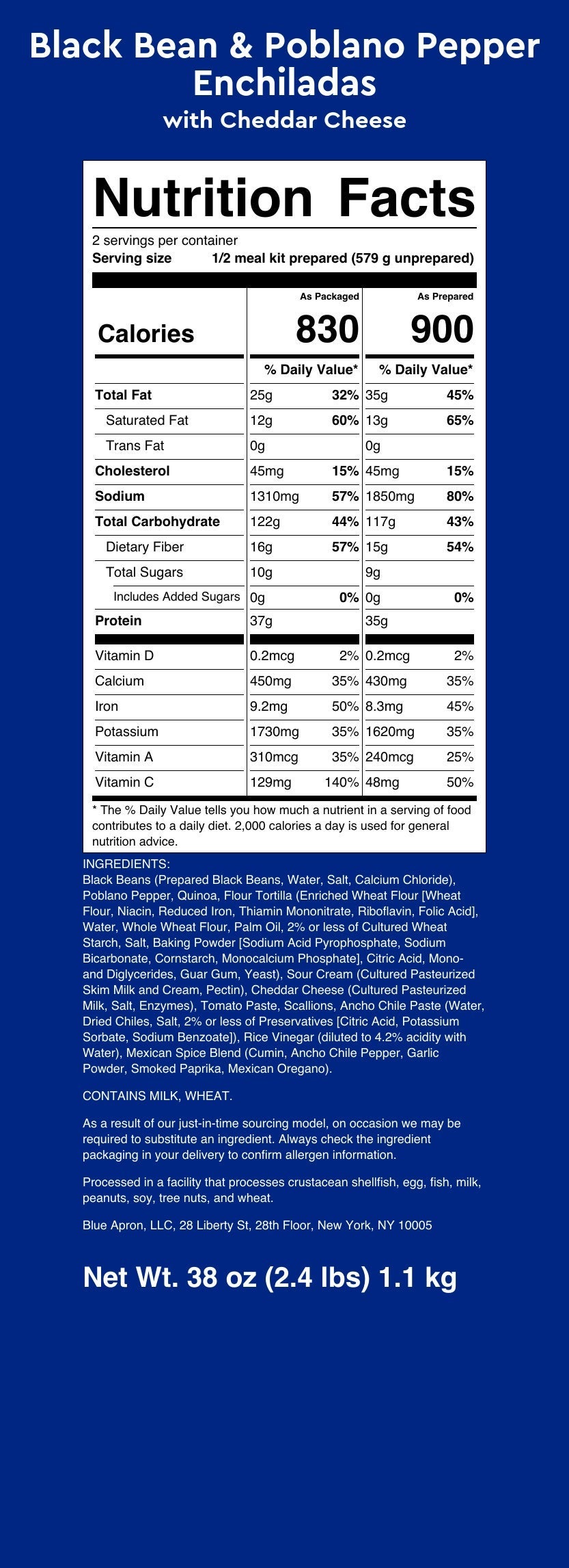 Nutrition Label