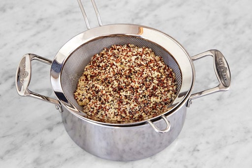 Cook the quinoa