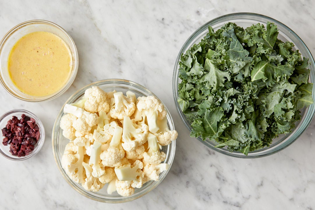 Recipe Seared Chicken & Orzo Salad with Roasted Cauliflower & Honey