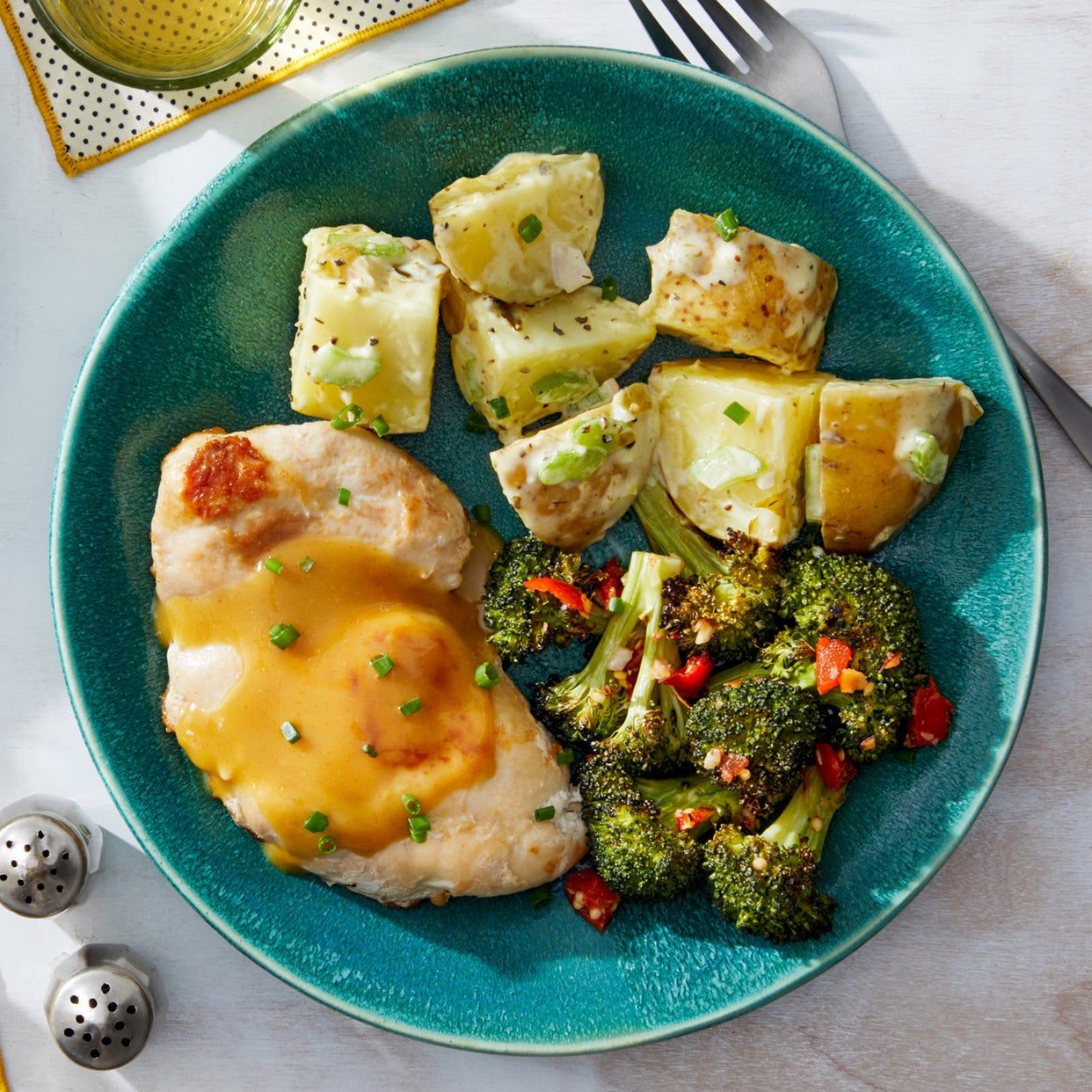 Recipe Honey Mustard Chicken with Potato Salad & Roasted Broccoli