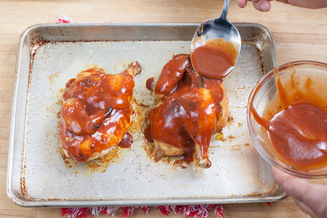 Recipe Barbecue Cornish Game Hen with Coleslaw & Sautéed Corn Blue Apron