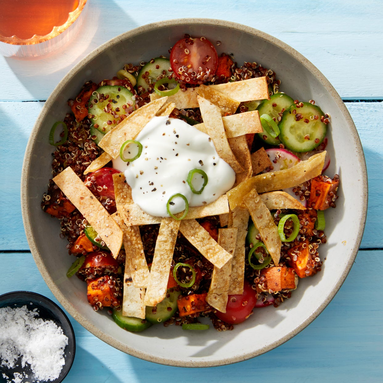 Recipe Chipotle Sweet Potato & Quinoa Bowl with Marinated Vegetables