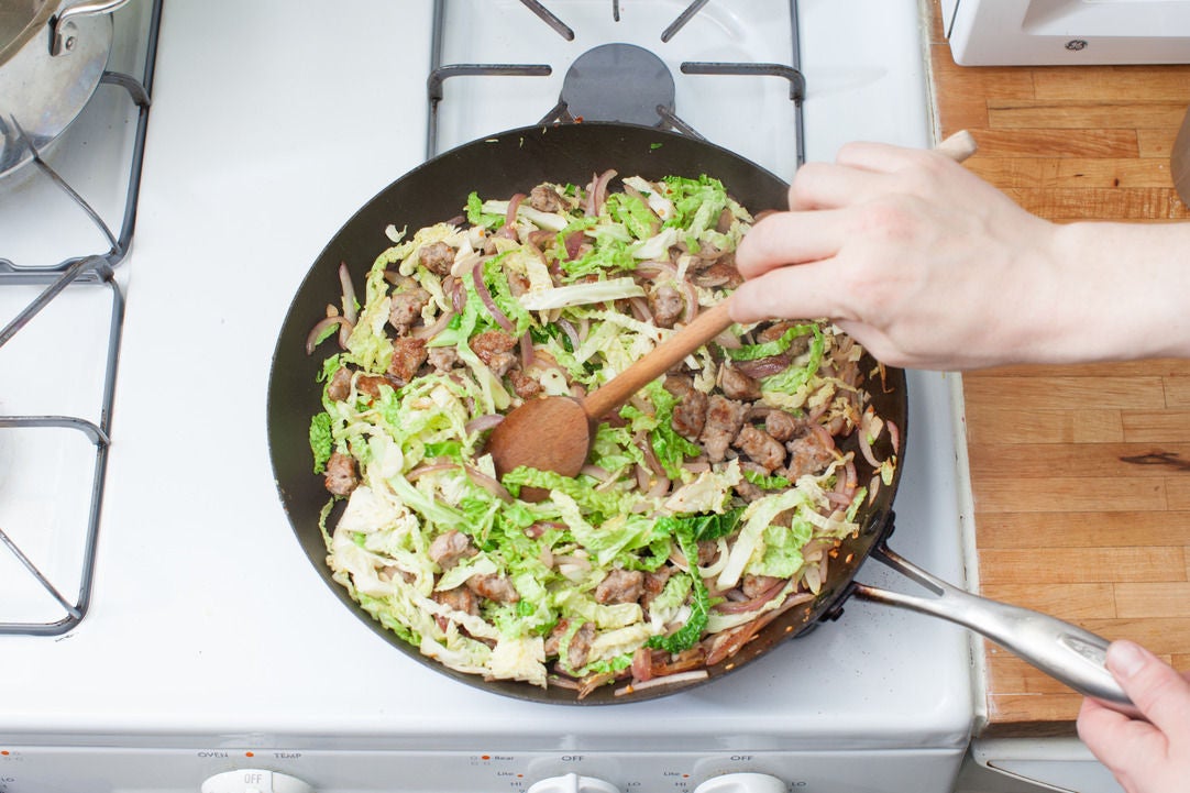 Recipe Gnocchi with Sausage and Savoy Cabbage Blue Apron