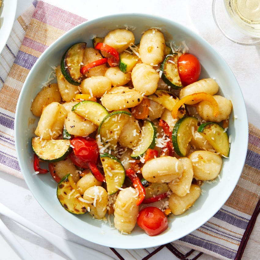 Recipe Summer Vegetable Gnocchi with Pecorino Romano Cheese Blue Apron