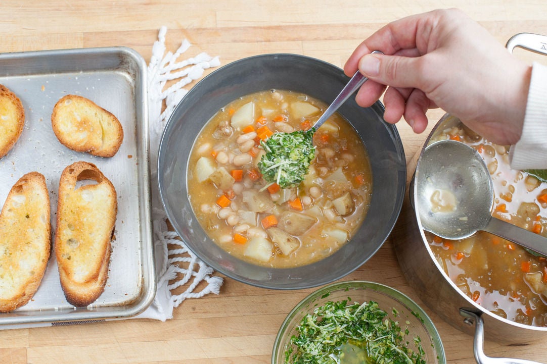 Recipe Winter Root Vegetable Stew with Fresh Horseradish Gremolata