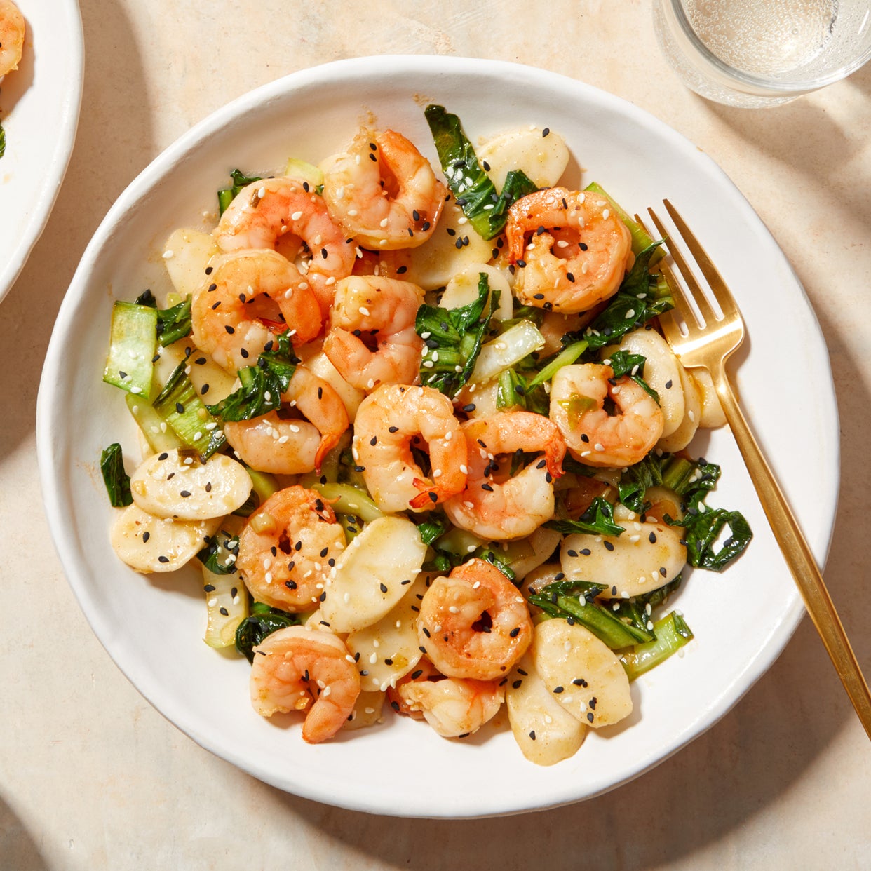 Recipe KoreanInspired Shrimp & Rice Cakes with Bok Choy Blue Apron