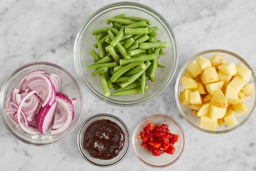 Prepare the ingredients & make the glaze