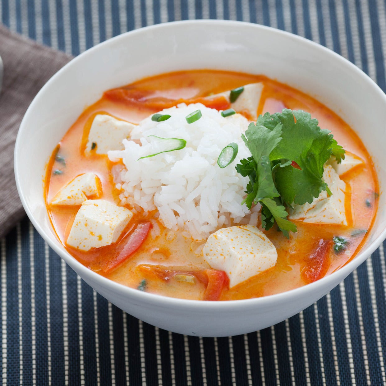 Recipe CoconutPoached Tofu with Lemongrass and Red Curry Blue Apron