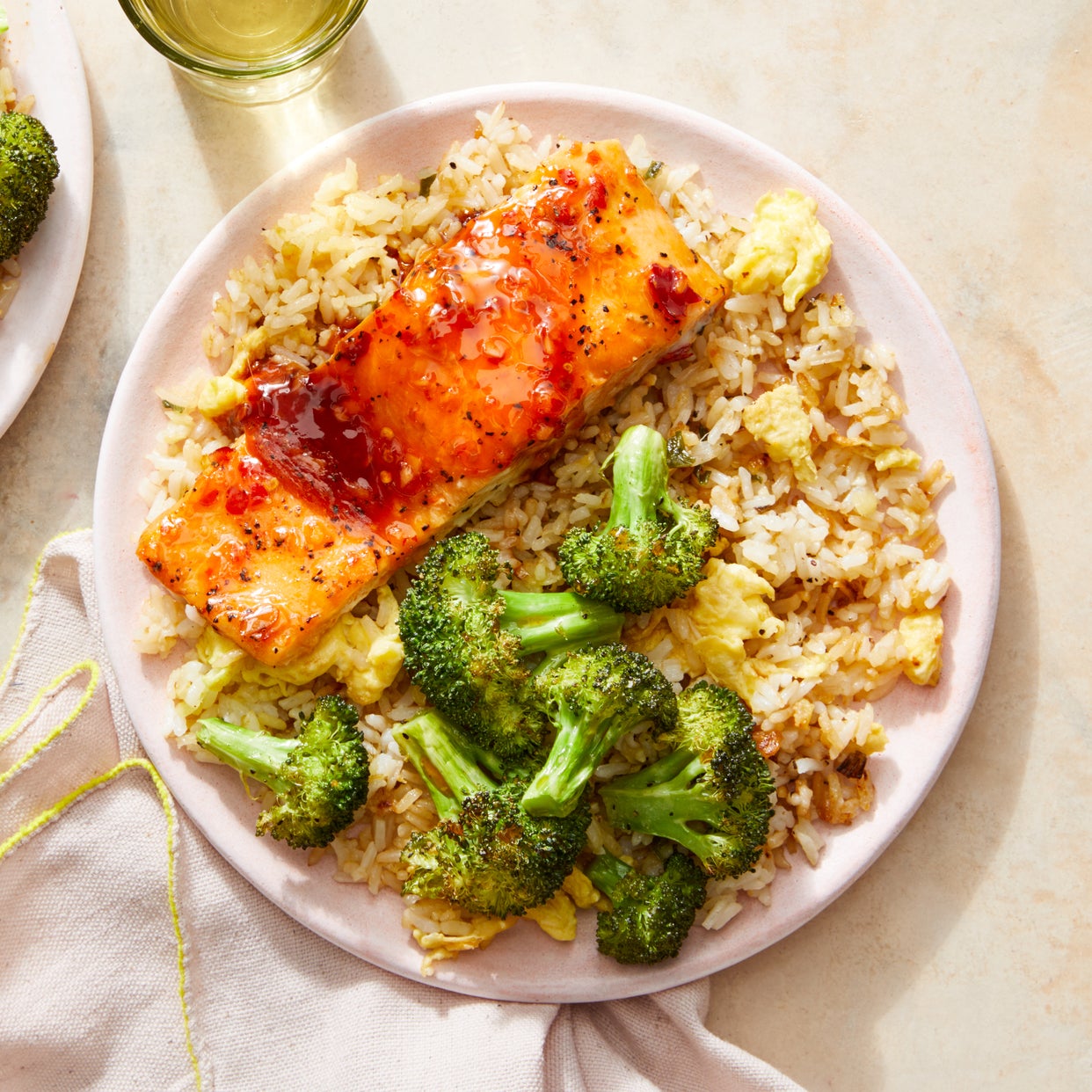 Recipe Sweet ChiliGlazed Salmon with Broccoli & Fried Rice Blue Apron