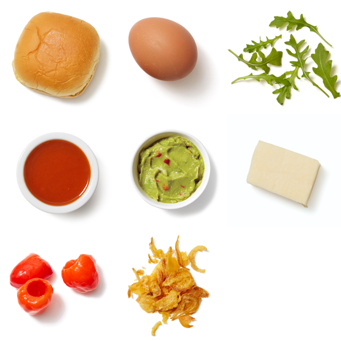 Recipe Spicy Guacamole Breakfast Sandwich with Arugula & Monterey Jack Cheese Blue Apron