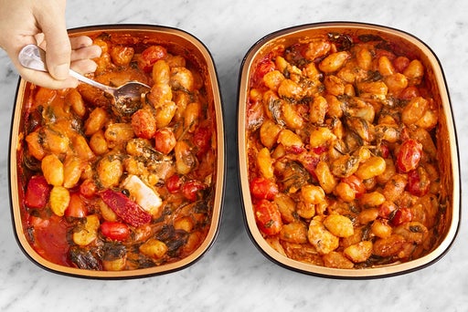 Bake the trays & serve your dish 