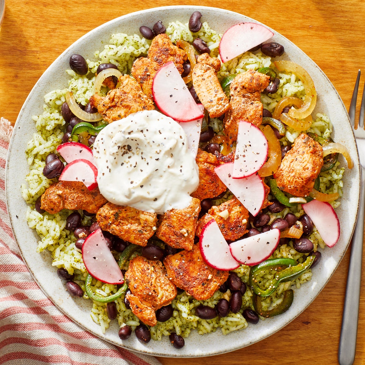 Recipe GarlicLime Chicken & Black Beans over Cilantro Rice Blue Apron