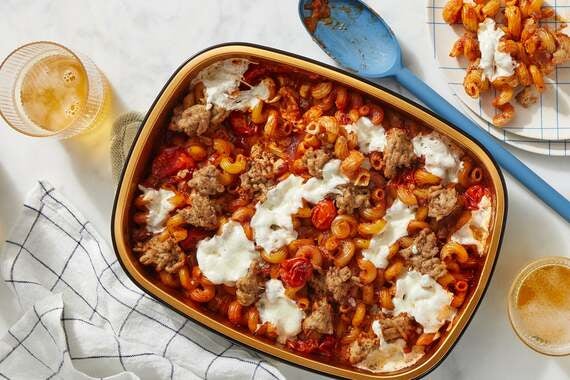 Oven-Baked Turkey Bolognese with Tomatoes & Mozzarella-image