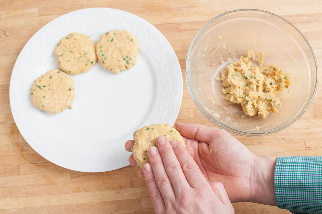 Recipe Crispy Chickpea Fritters with Ratatouille Blue Apron