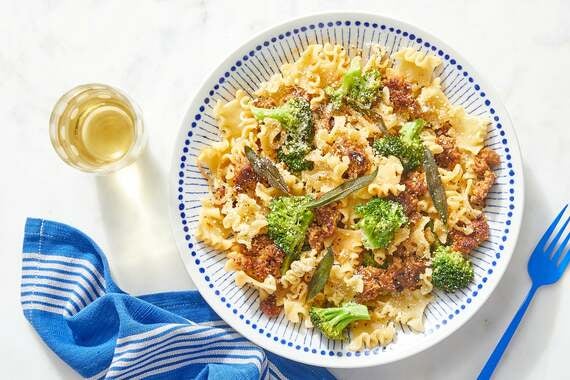 Italian Pork Sausage & Broccoli Pasta with Fried Sage-image