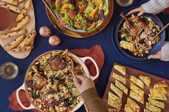 Fireside Feast with Duck Cassoulet, Sides & Biscotti-image
