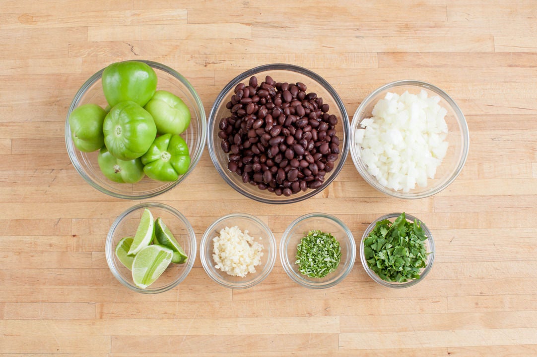 Recipe Chicken & Black Bean Enchiladas with Roasted Salsa Verde