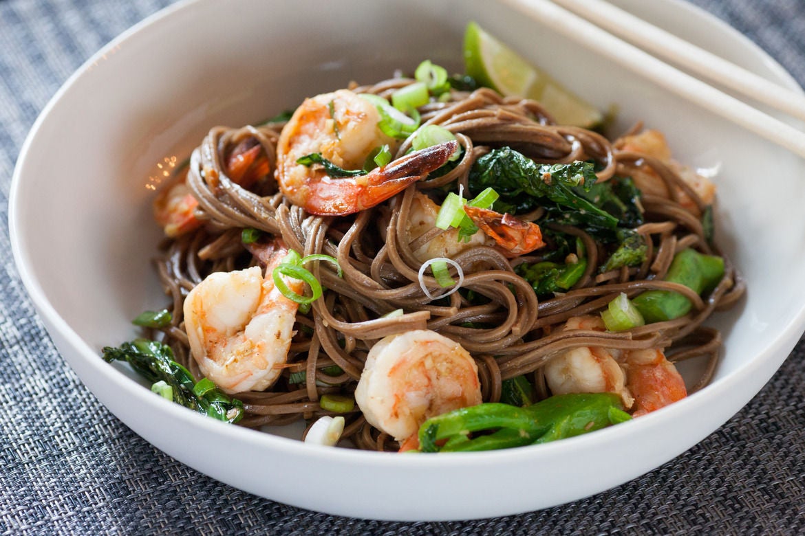 Recipe: Lemongrass Shrimp with Soba Noodles & Chinese 