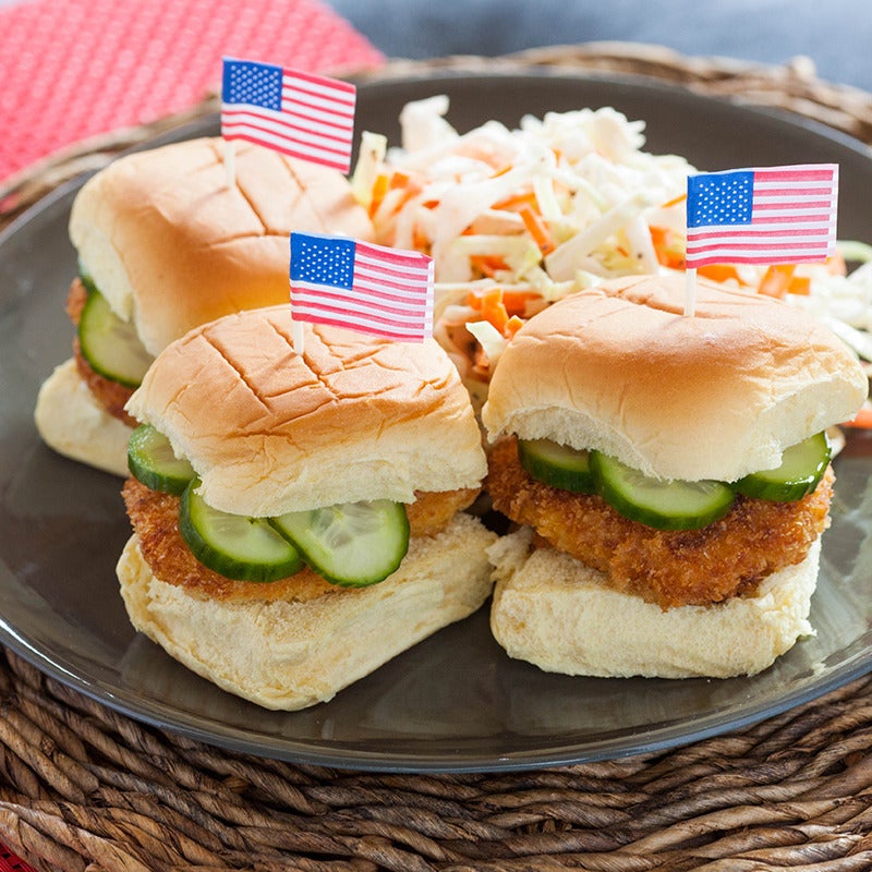 Recipe Buttermilk Fried Chicken Sliders with Homemade Pickles