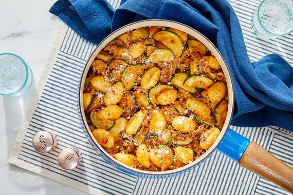 Calabrian Beef & Gnocchi with Zucchini & Romano Cheese-image