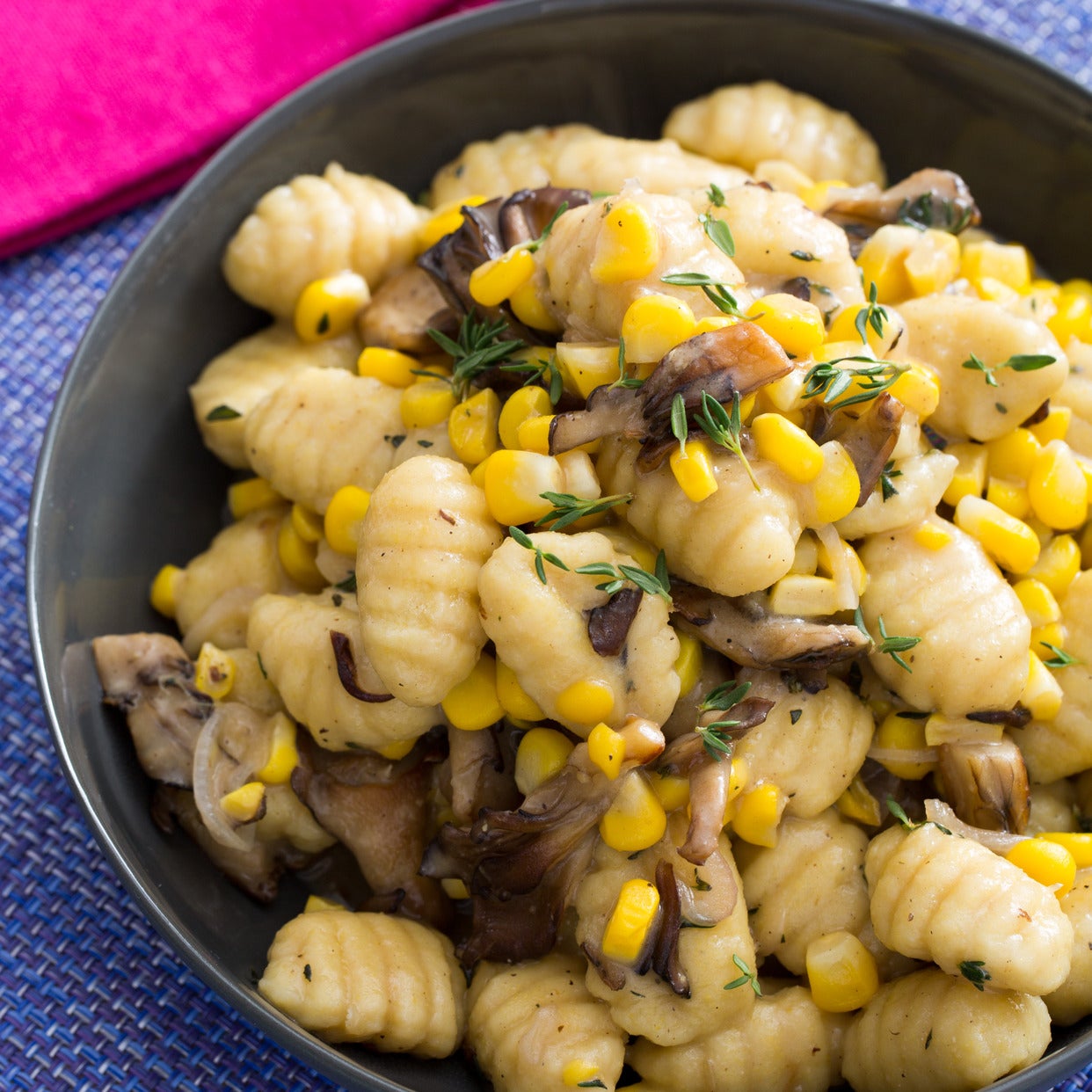 Recipe Fresh Gnocchi & Maitake Mushrooms with Corn, Thyme & Browned