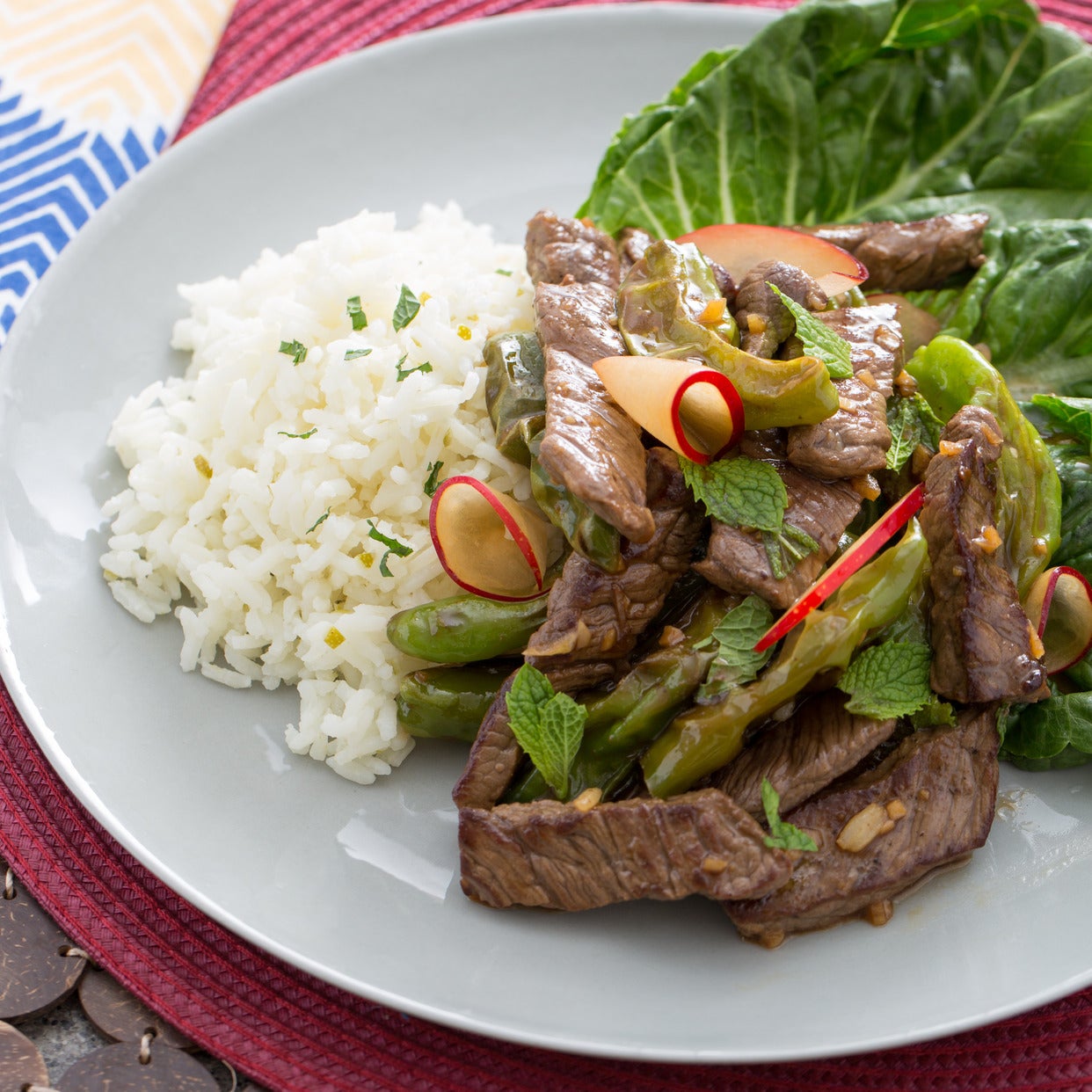Recipe VietnameseStyle "Shaking" Beef with LimeJasmine Rice