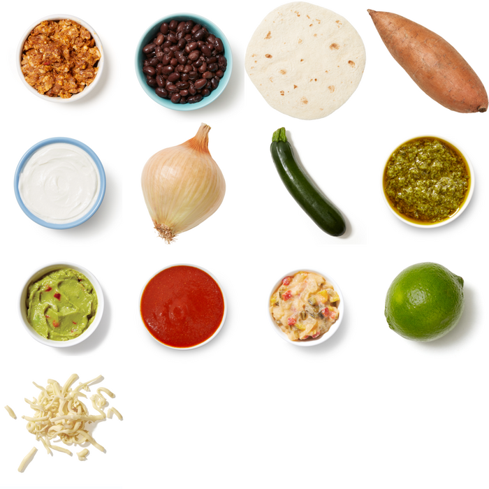 Recipe Sweet Potato & Black Bean Enchiladas with Monterey Jack Cheese