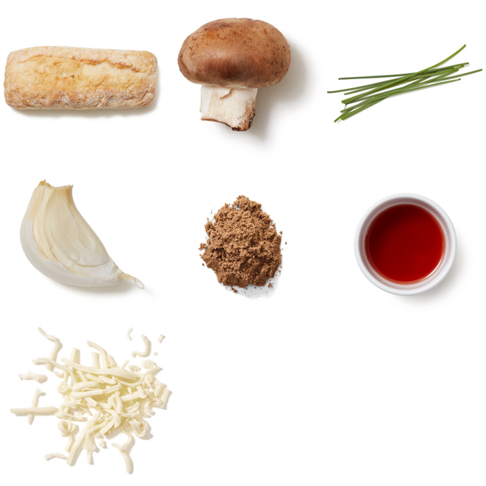 Recipe Cheesy Truffle & Mushroom Crostini with Chives Blue Apron