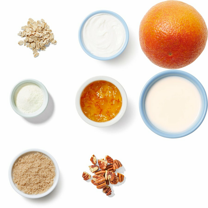 Recipe OrangeVanilla Overnight Oats with Pecans & Marmalade Blue Apron
