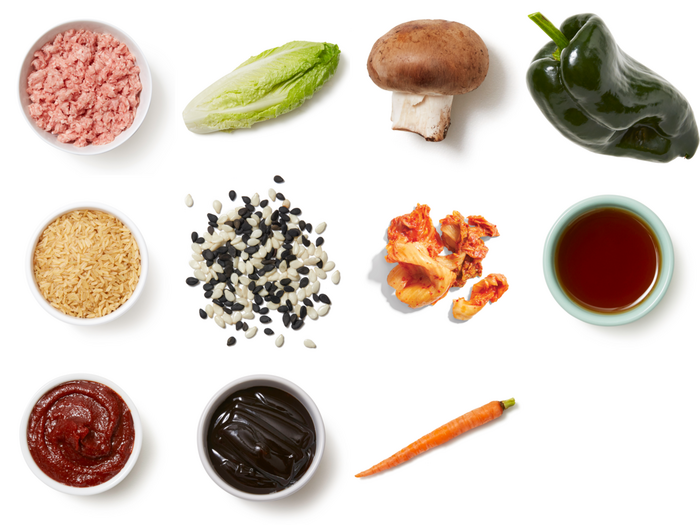 Recipe KoreanStyle Veggie Lettuce Cups with Kimchi & Brown Rice